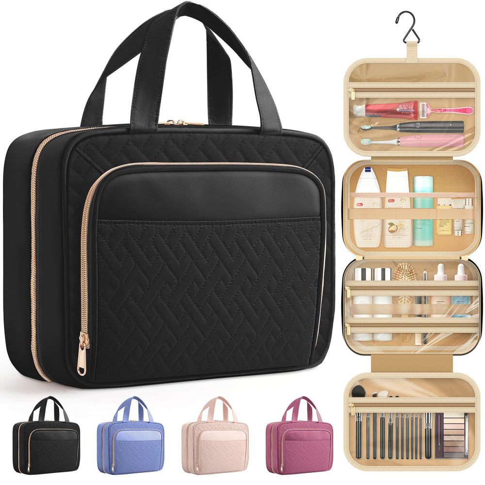 HOTOR travel toiletry bag exterior view shows compact, portable design for trips