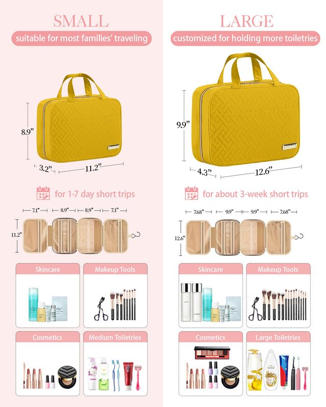 HOTOR bag with organized compartments for cosmetics and daily essentials.