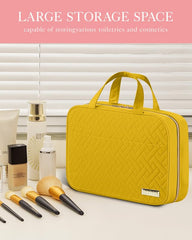 HOTOR yellow bag opened flat showing large opening for easy access.