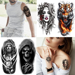Hotoyannia wolf tattoo design on arm for bold Halloween look