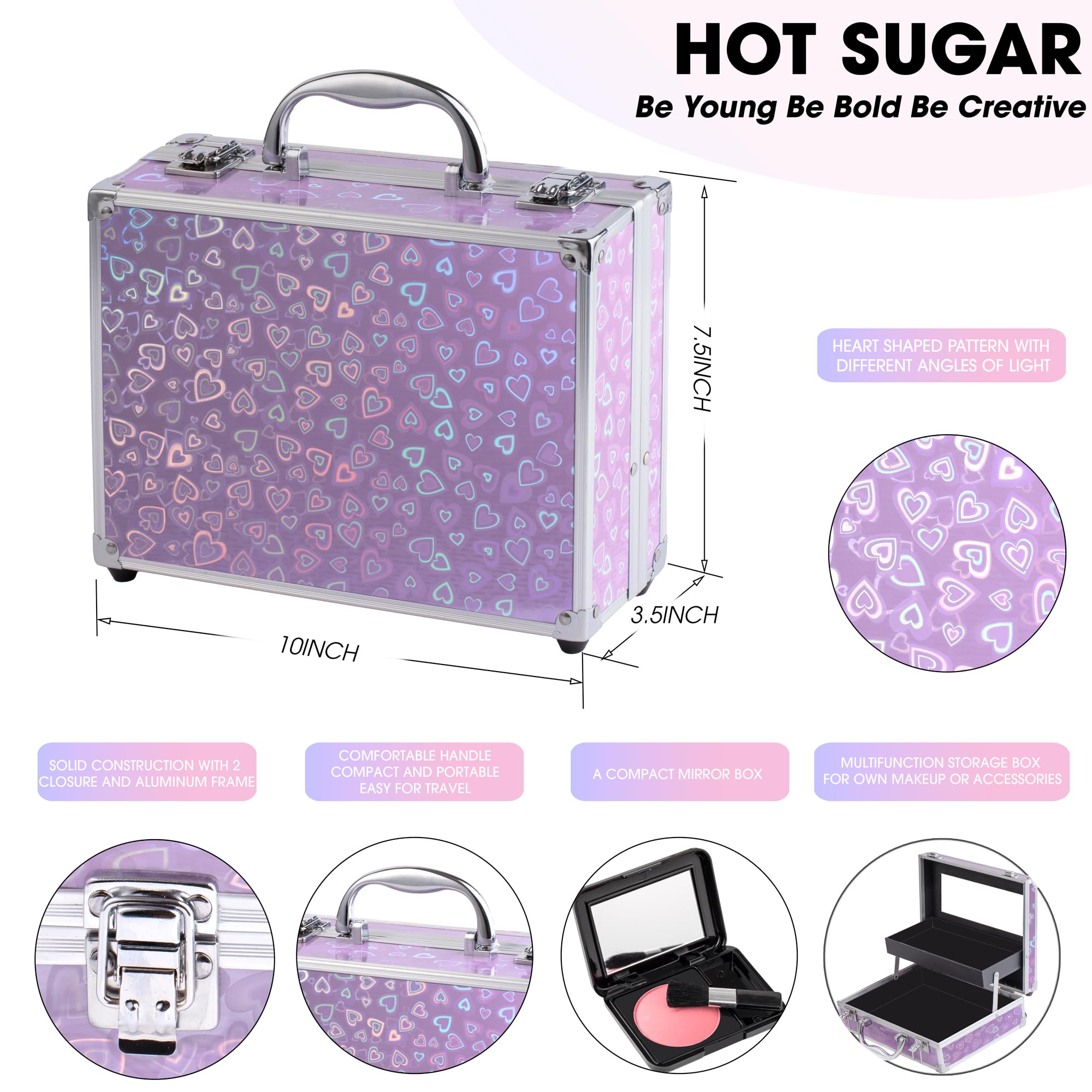 Hot Sugar teen makeup kit in portable carrying case for on-the-go events