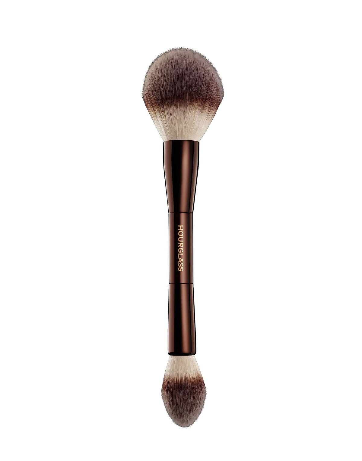 Hourglass Veil Powder brush, tapered end for precise under-eye setting and airbrushed finish.