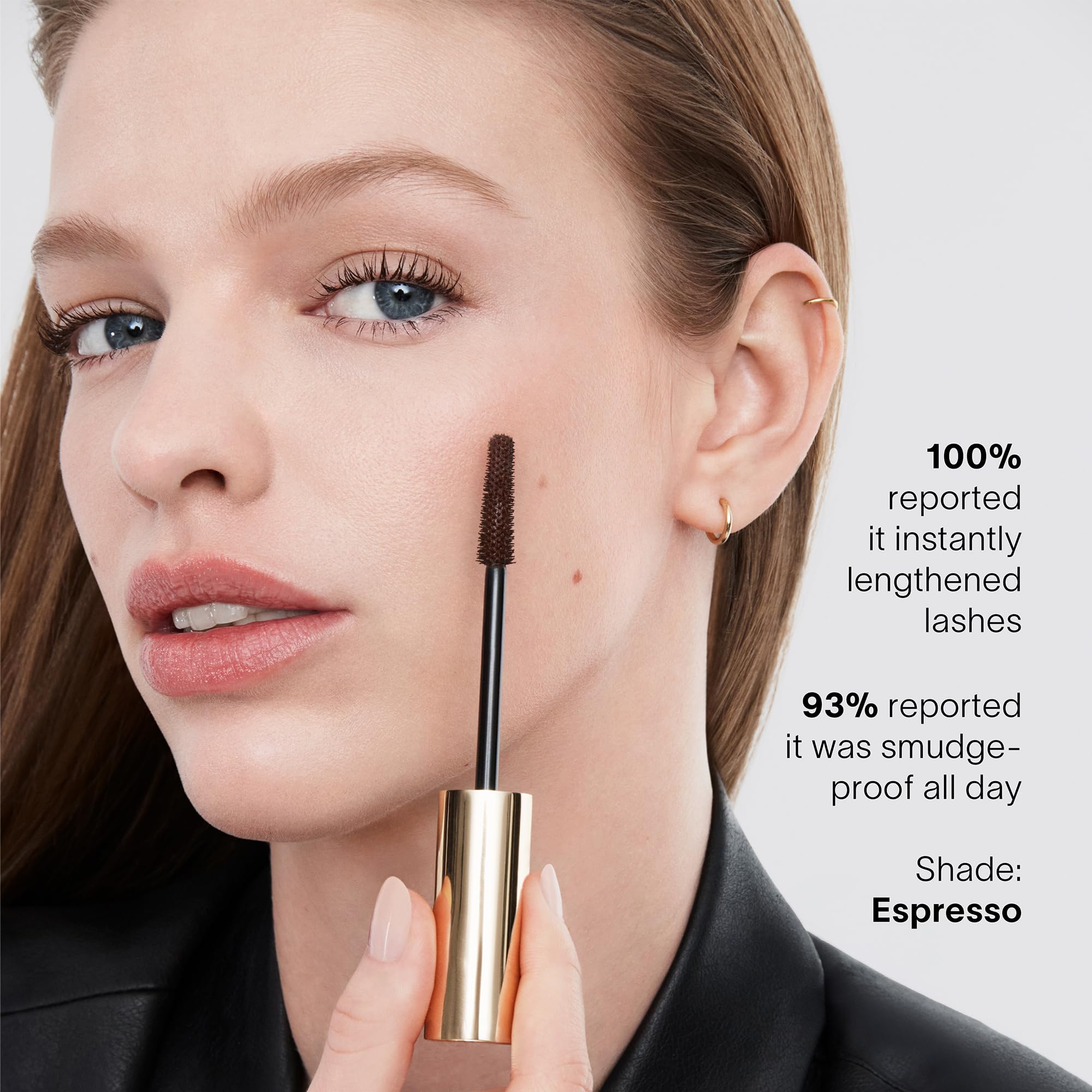 Hourglass Unlocked flake-free wear close-up demonstrates smudge resistance