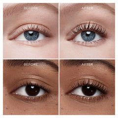 Hourglass Unlocked lashes after application show dramatic length and definition
