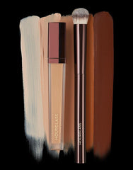 Hourglass Vanish Concealer Brush bristles close-up shows hypoallergenic Taklon fibers for sensitive skin.