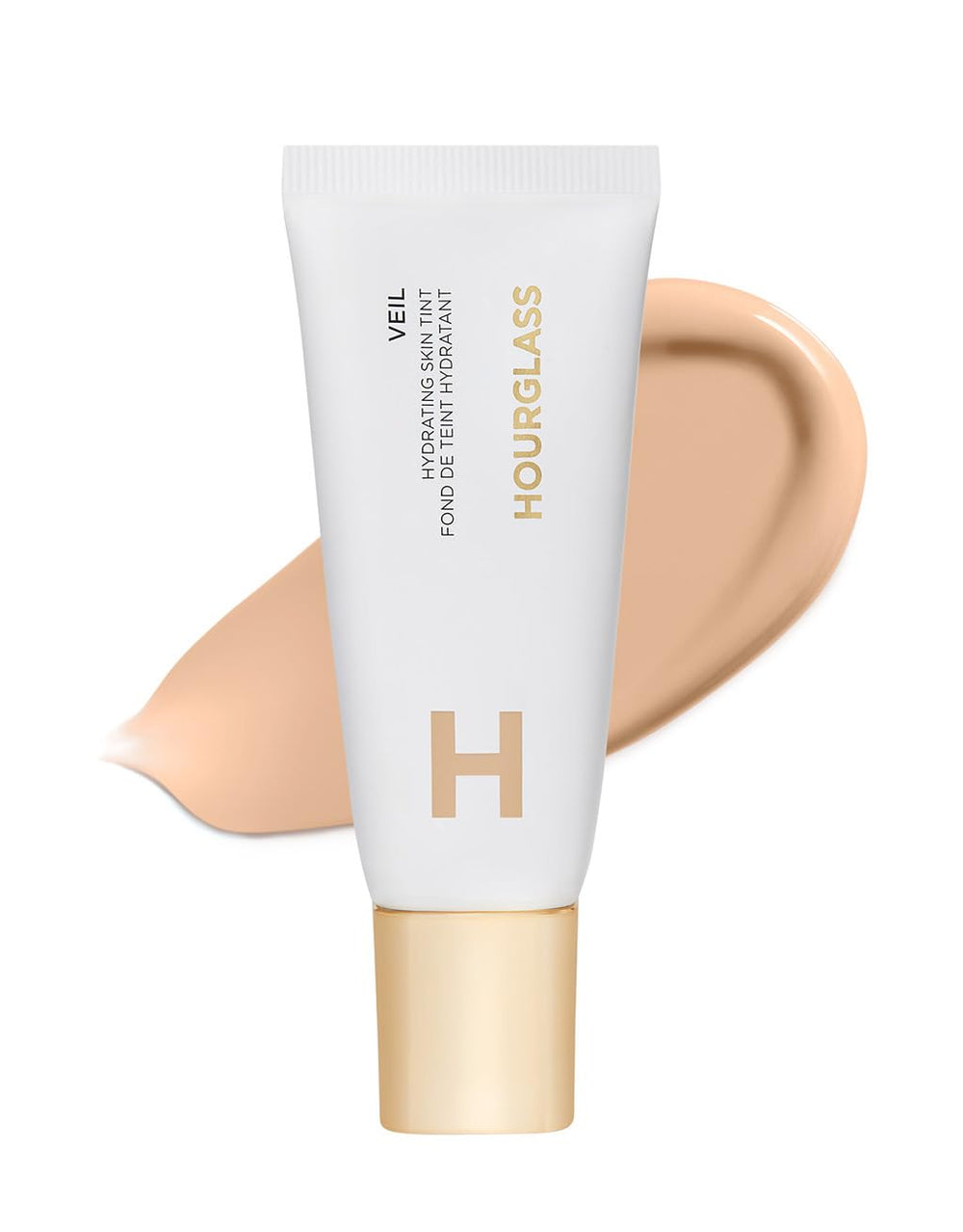 Hourglass Veil Hydrating Skin Tint bottle close-up for easy, even coverage