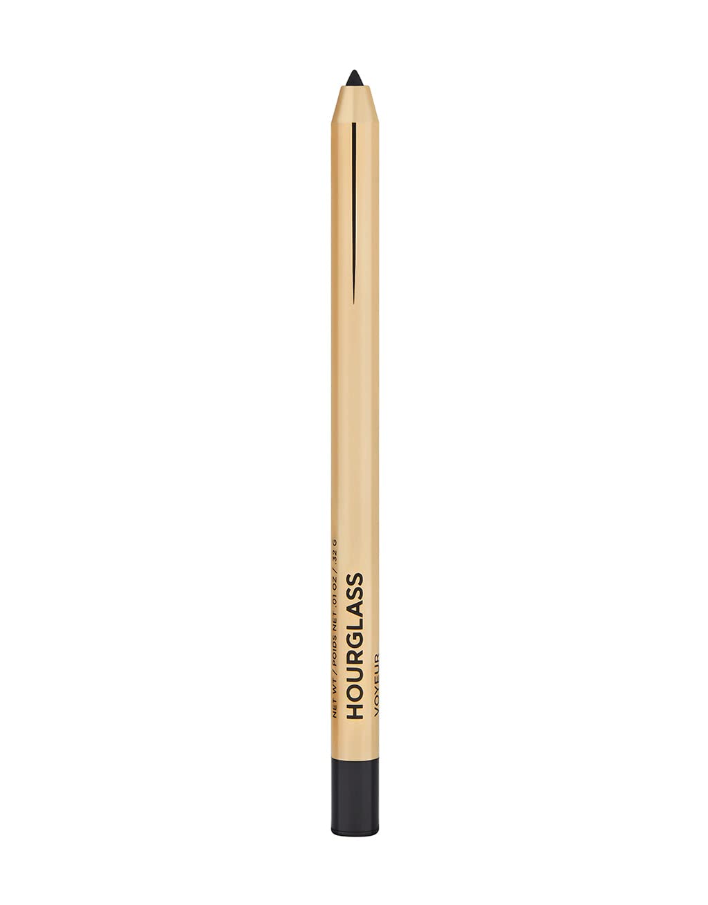 Hourglass Voyeur Obsidian gel liner applies a precise, waterproof line for all-day definition.