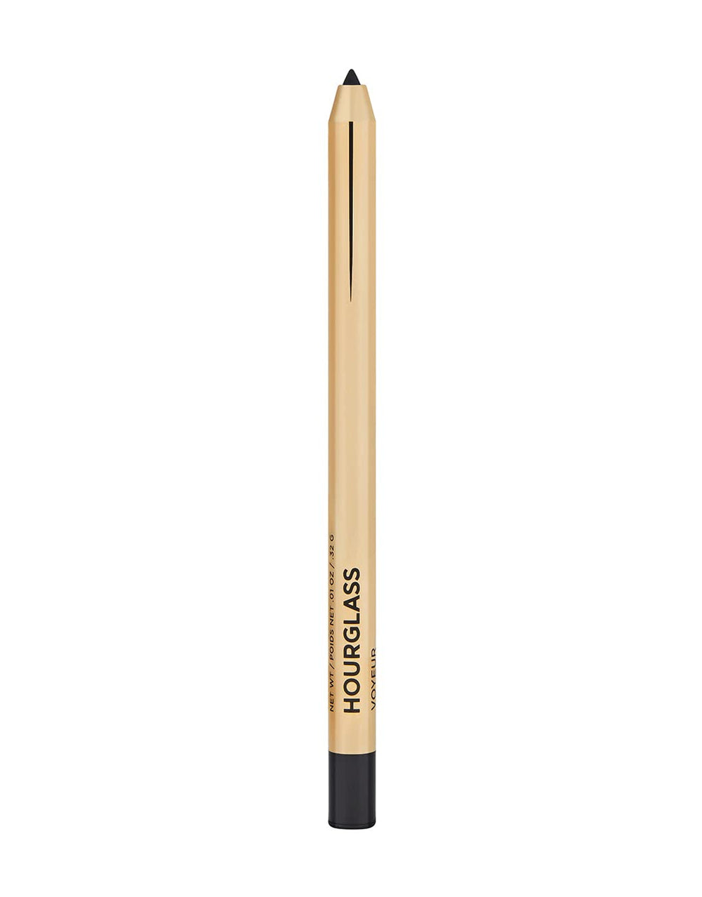 Hourglass Voyeur Obsidian gel liner applies a precise, waterproof line for all-day definition.