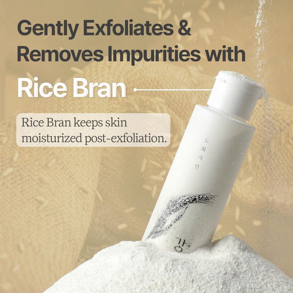Korean-sourced rice used in House of Dohwa Rice Bran Powder Wash ingredients.