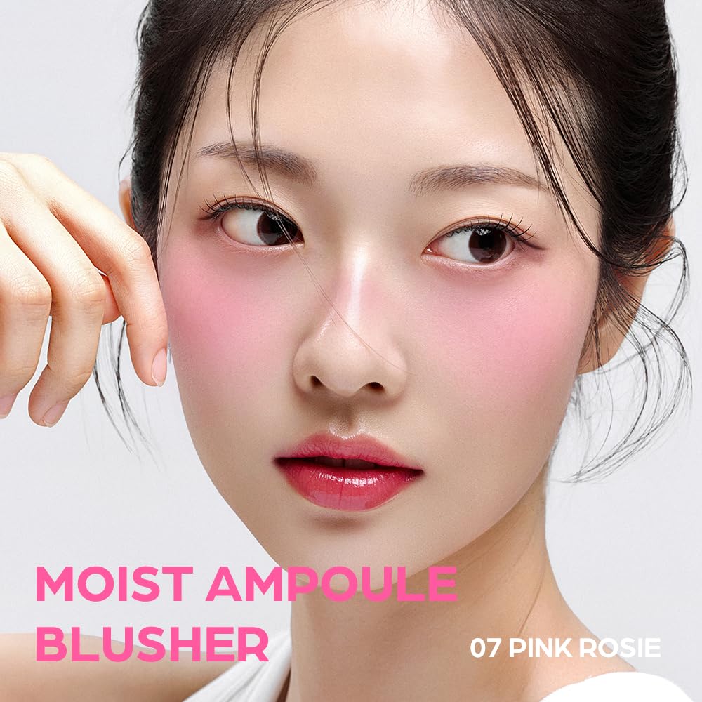House of Hur Moist Ampoule Blusher packaging shows sleek design for on-the-go touchups