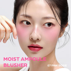 House of Hur Moist Ampoule Blusher packaging shows sleek design for on-the-go touchups