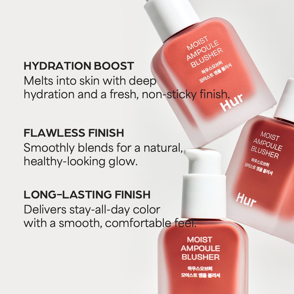 House of Hur Moist Ampoule Blusher swirl swatch communicates blendable pigment and hydration