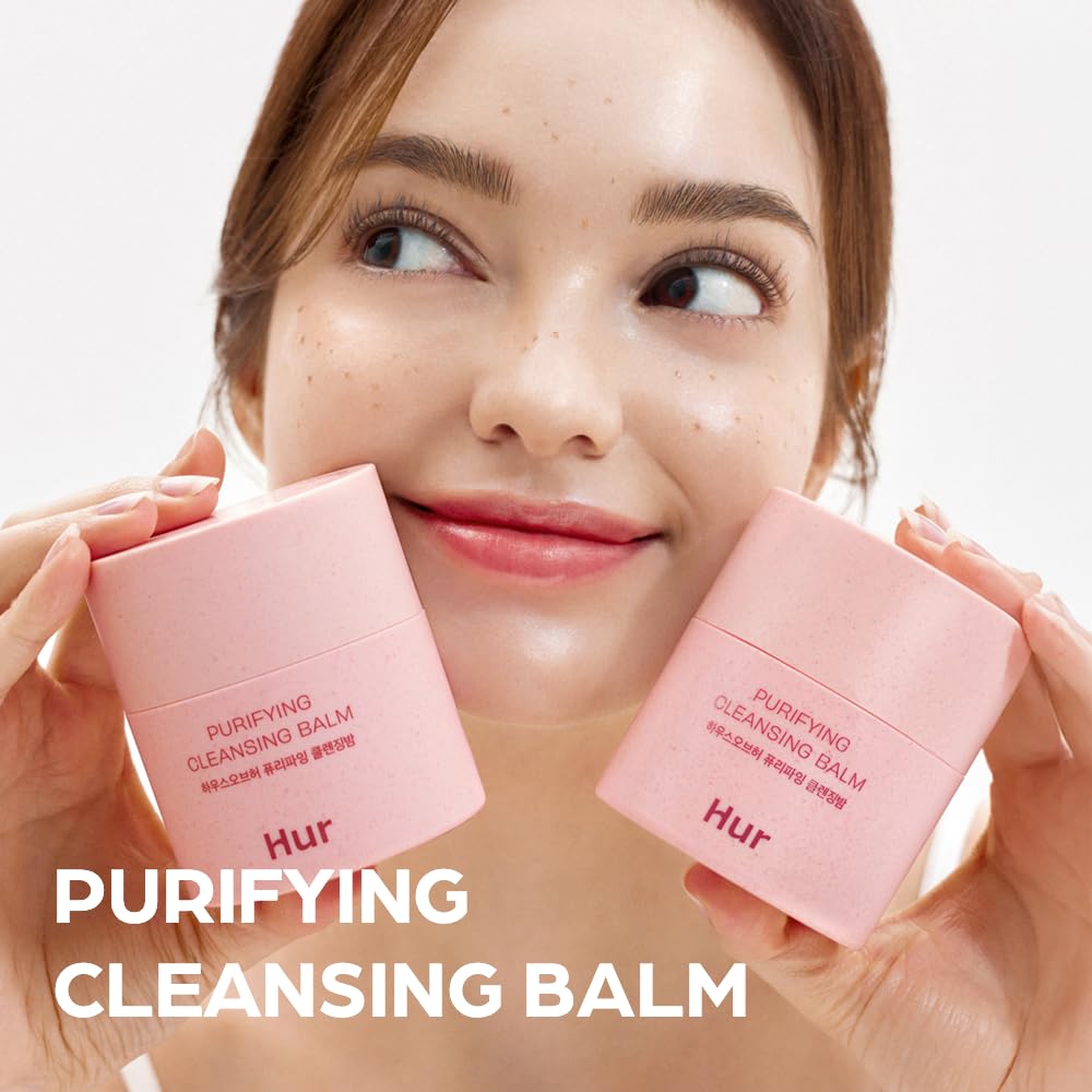 House of Hur Purifying Cleansing Balm application demonstrates easy massage for makeup removal and refreshment.