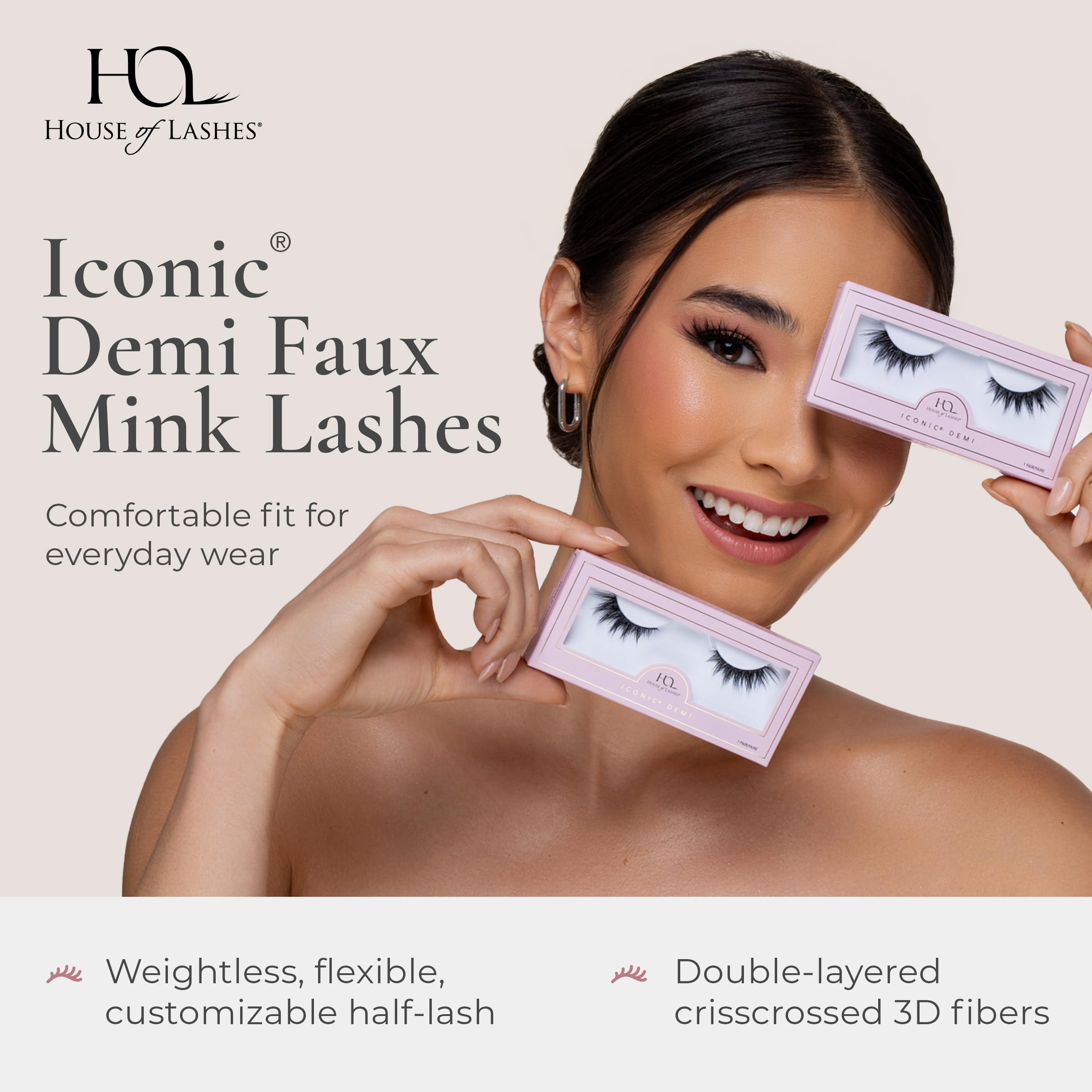 House of Lashes Iconic Demi band offers no-trim comfort for all-day wear