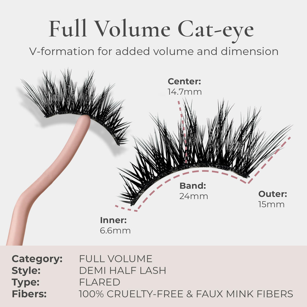 House of Lashes Iconic Demi center-piece lifts eyes for a doll-eyed appearance