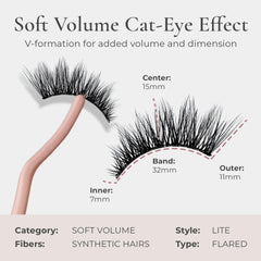 House of Lashes Iconic Lite band-soft for comfortable all-day wear.