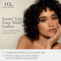 House of Lashes Iconic Lite criss-cross pattern promotes balanced volume.