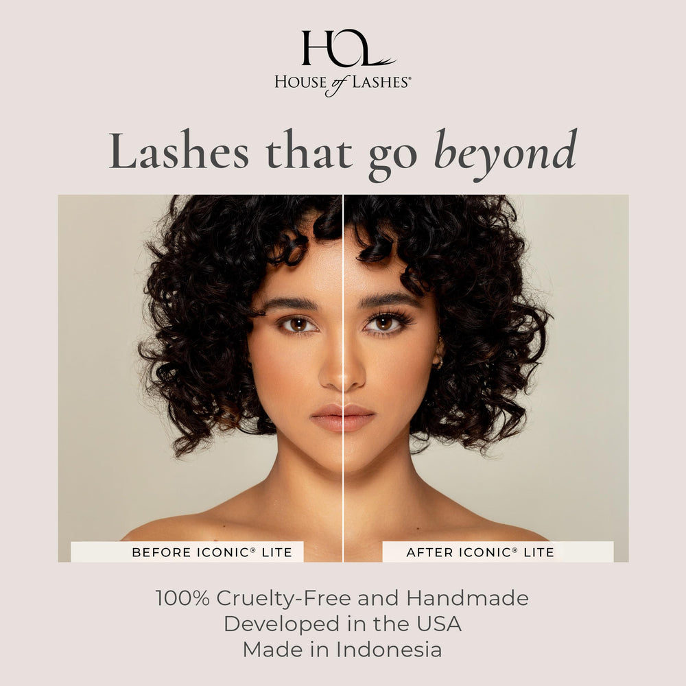 House of Lashes Iconic Lite cruelty-free faux mink for ethical beauty.