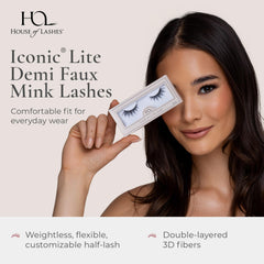 Iconic Lite Demi 3D fibers create natural volume.