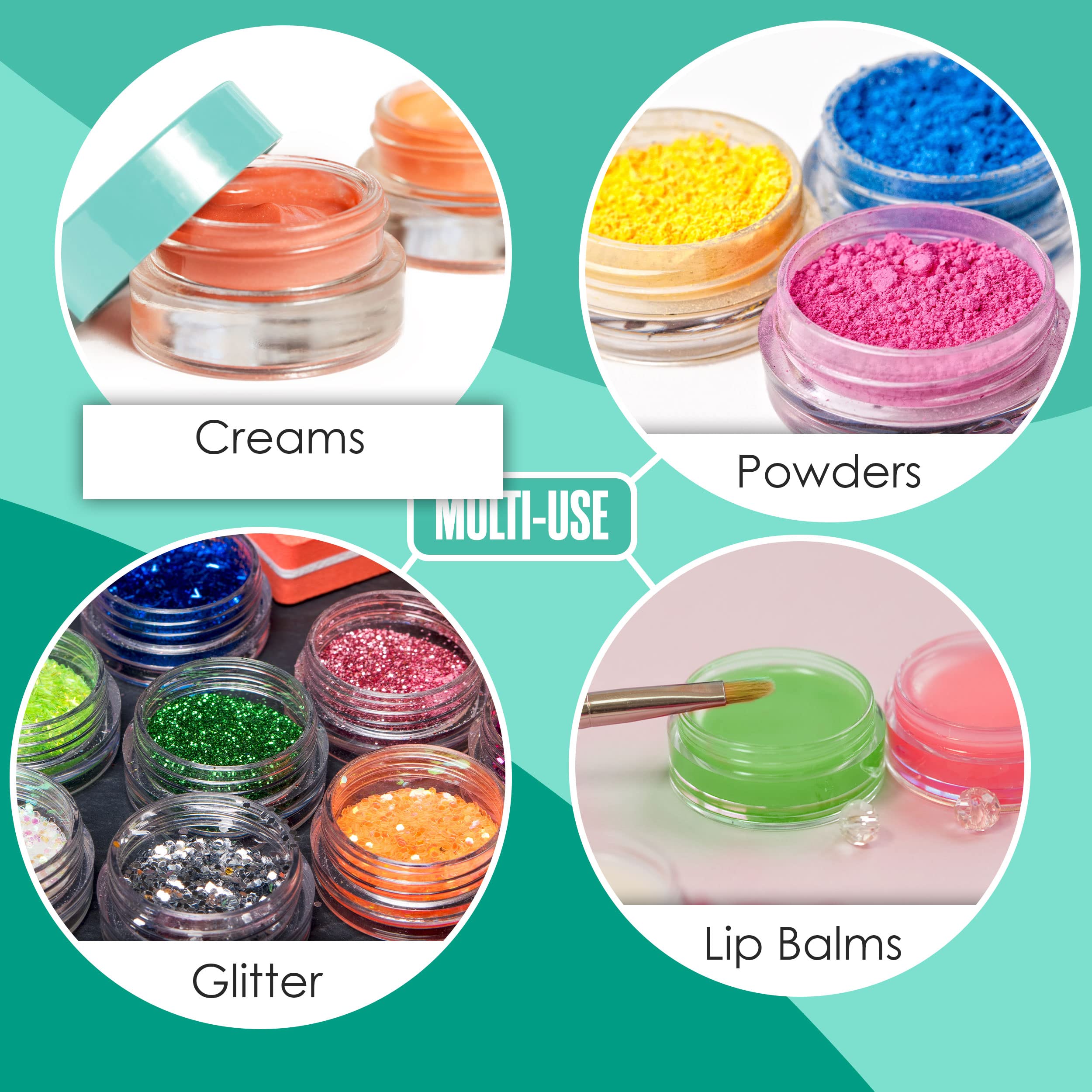 Houseables bulk 50pk containers ideal for samples, DIY kits, or classroom use