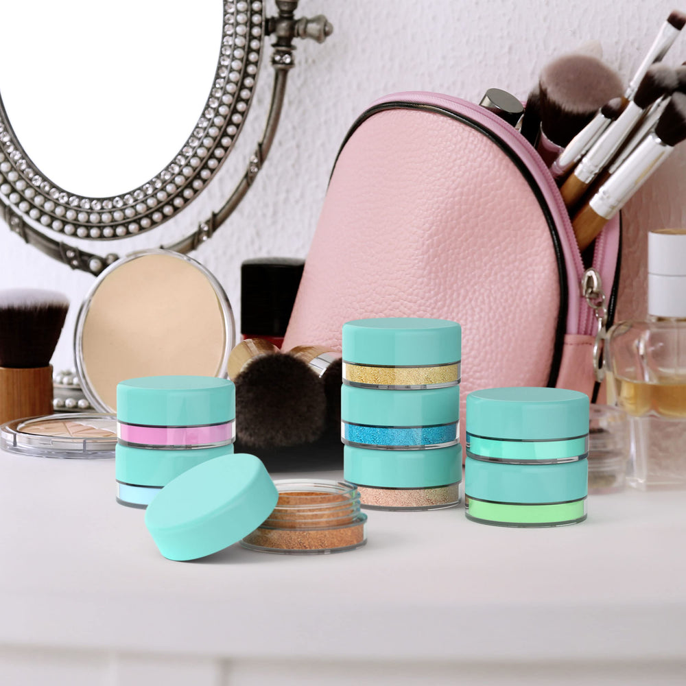 Houseables cosmetics-spice sample storage offers versatile use from makeup to seasonings