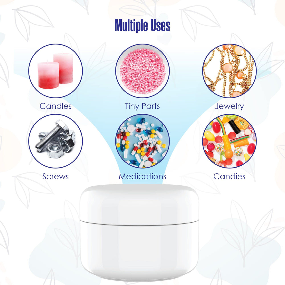 Houseables lotion jars durable PP material emphasizing long-lasting cosmetic storage.