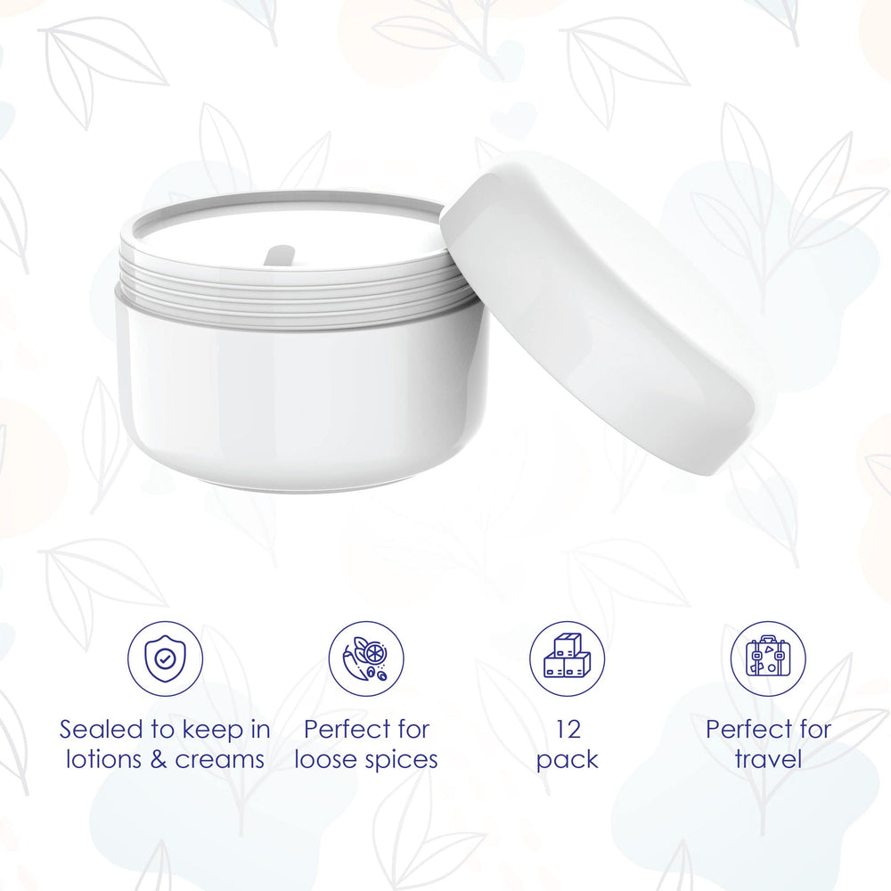 Houseables lotion jars leak-proof container preventing spills in bags.