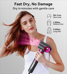 Househerb volumizing brush in-use demonstrates lift and shine with minimal effort.