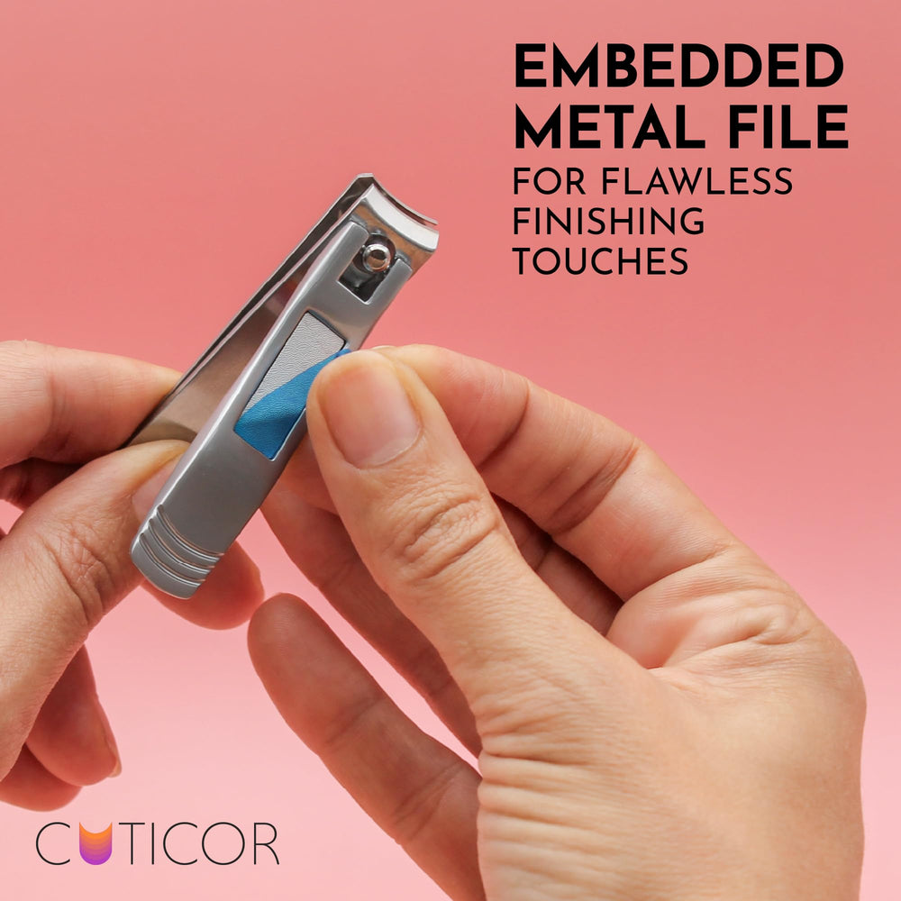 Houseify CUTICOR foldable file complements clipping for smooth edges