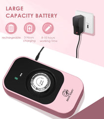 HOUSMV rechargeable nail drill battery display highlighting long-life power for extended sessions