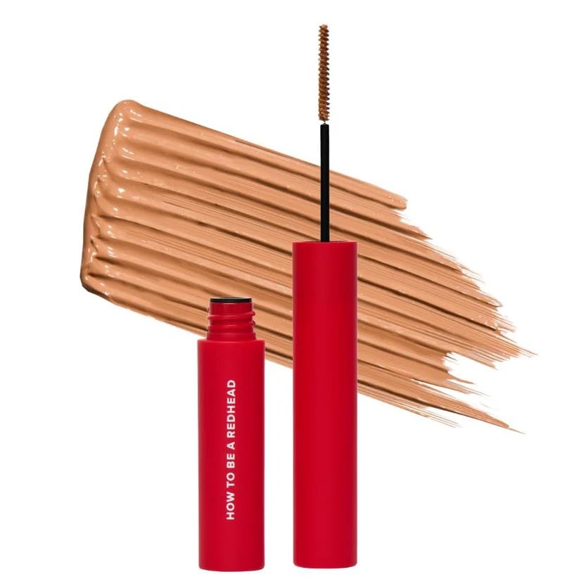 How to Be A Redhead universal red brow gel bottle shows longwear brow tint for redheads.