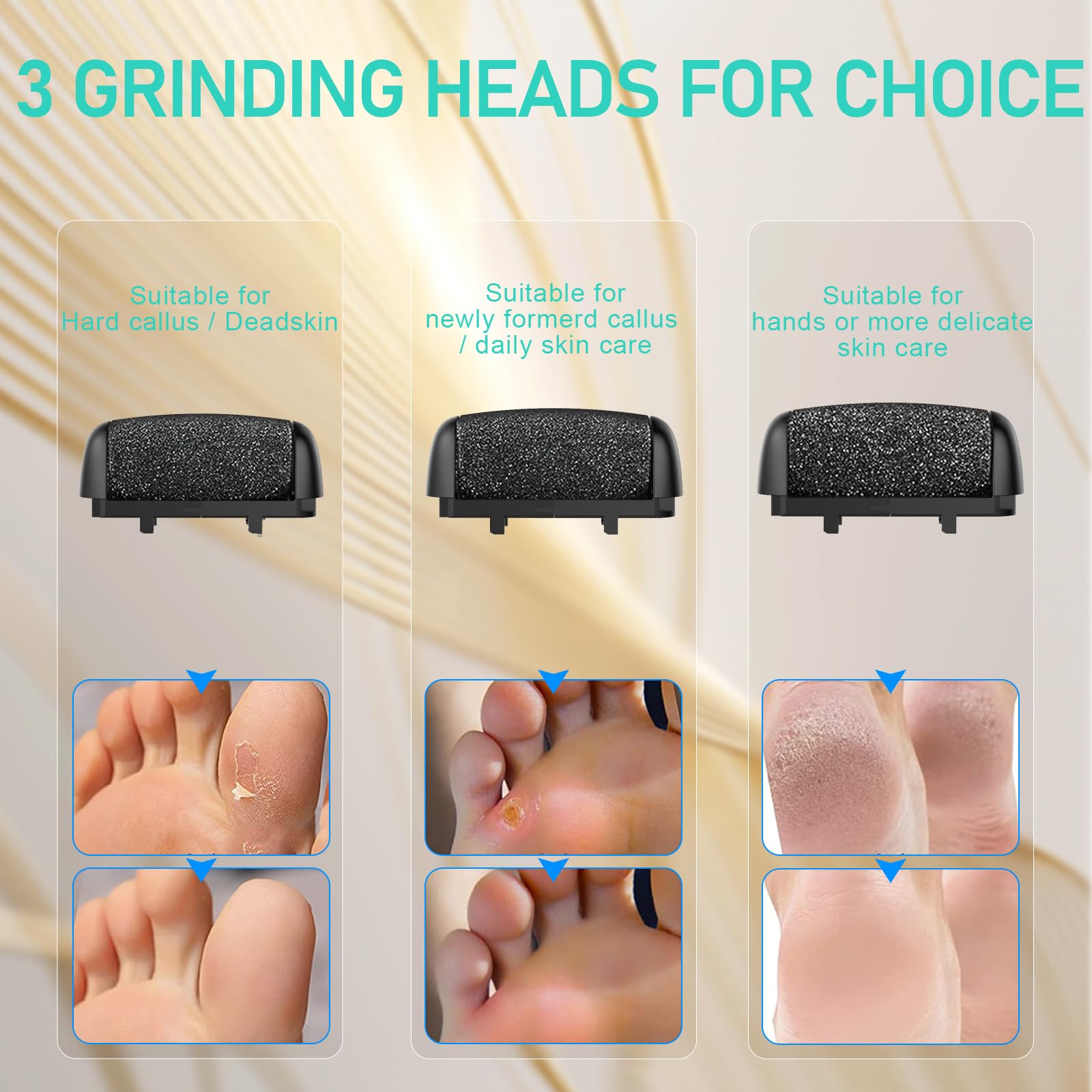 Hoxida callus remover compact design for easy storage and travel