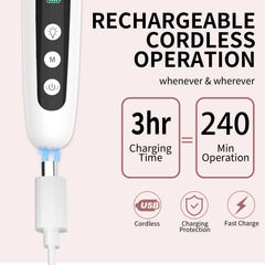 Hoxida nail drill LCD display shows power and speed at a glance.