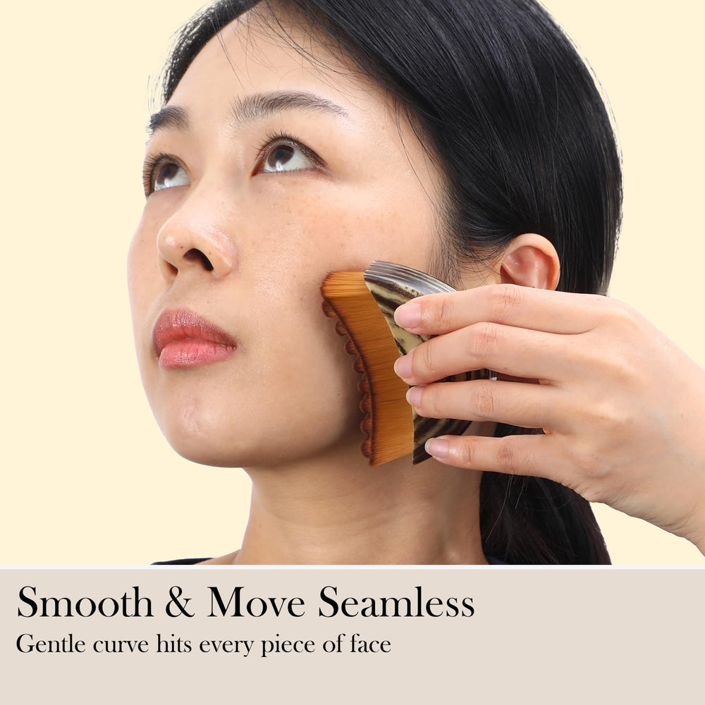 HOYECL Bristles 65000 ultra-soft dense closeup on sensitive skin with friction-free use