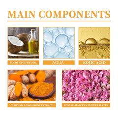 HOYGI Turmeric Face Wash Foam Lather delivering rich cleansing foam