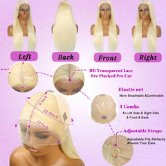 HPJIQ 613 lace-front wig cap-construction shows secure, beginner-friendly glueless fit.