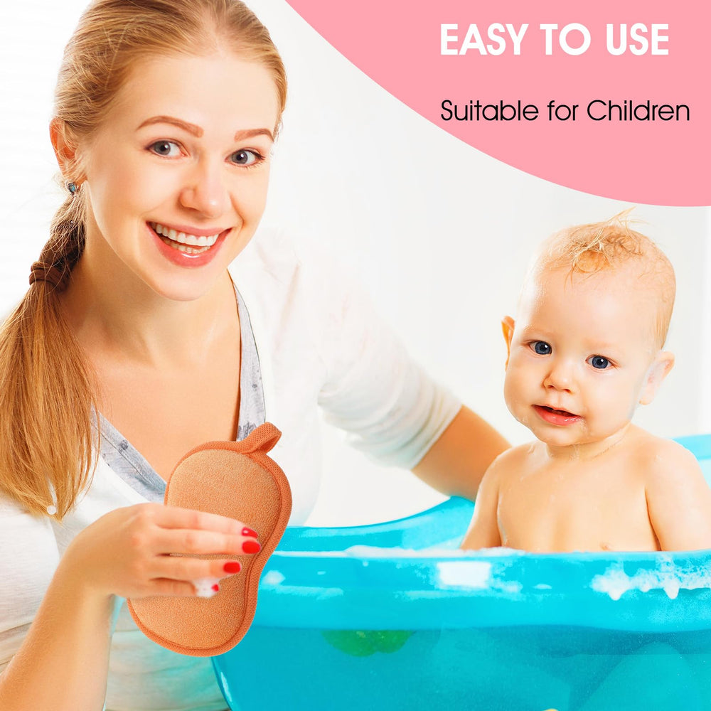 Hpmjz 2pc bath sponge pack, ideal for sharing or travel