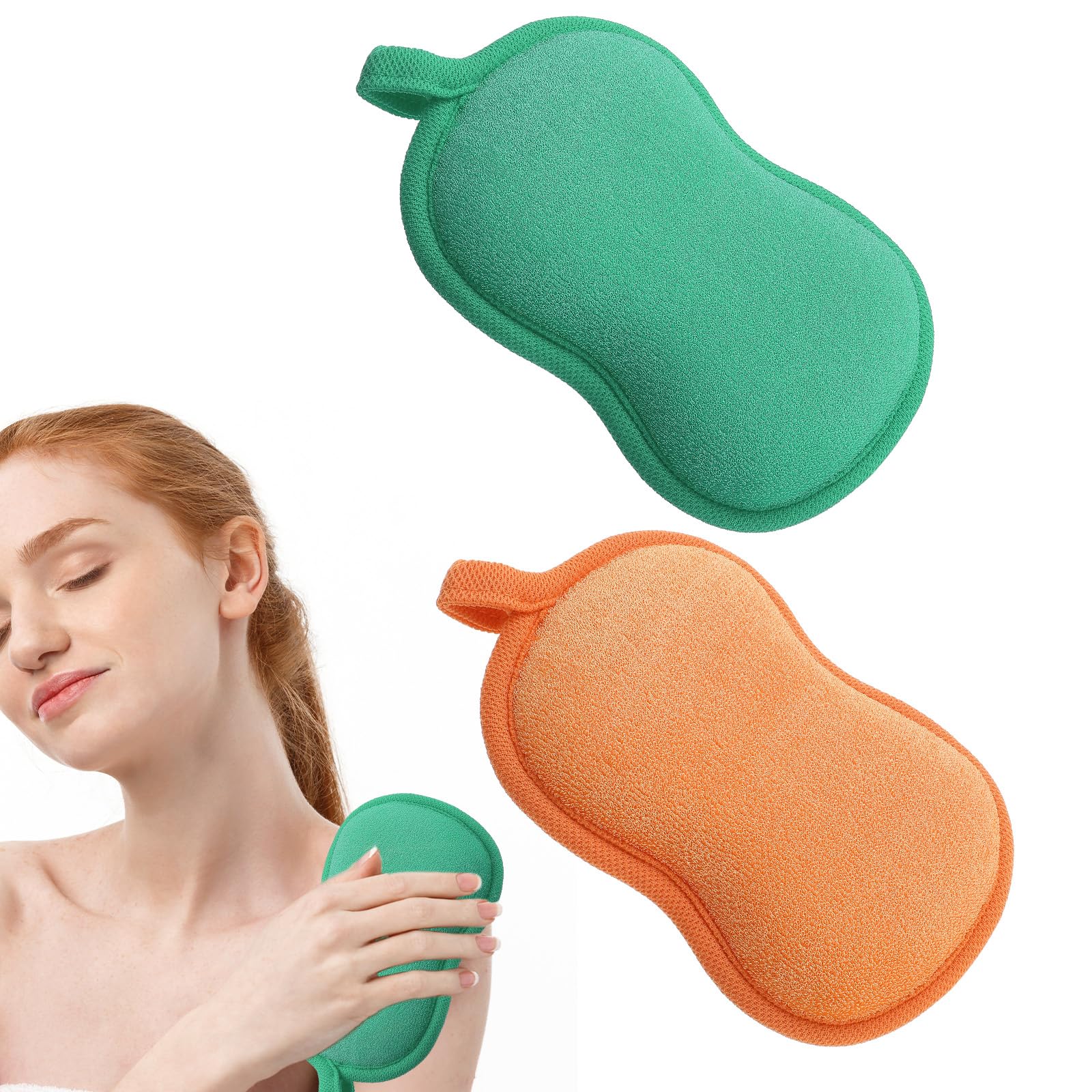Hpmjz baby bath sponge suitable for infants and kids, gentle cleansing