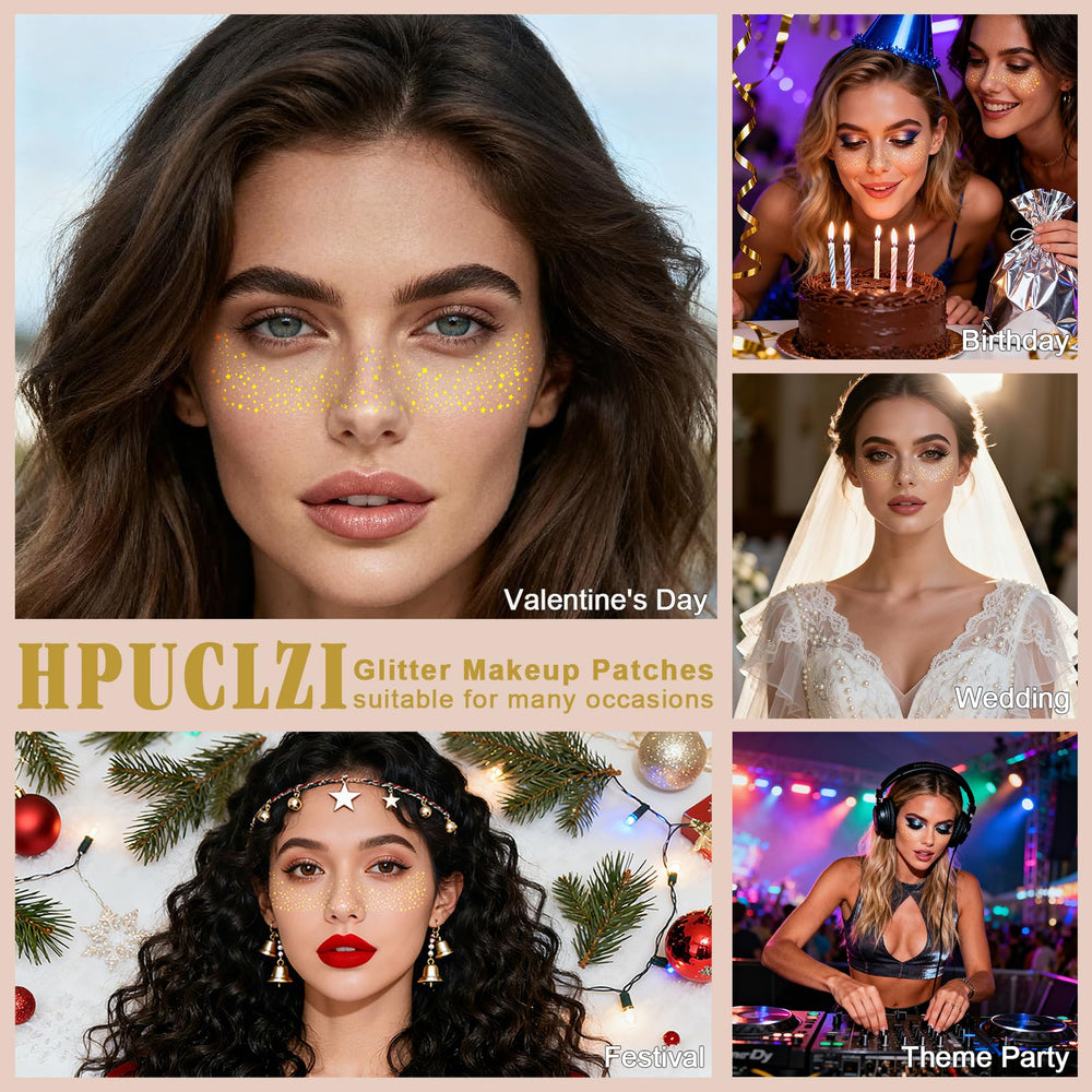HPUCLZI glitter freckles skin-friendly formula gentle on skin