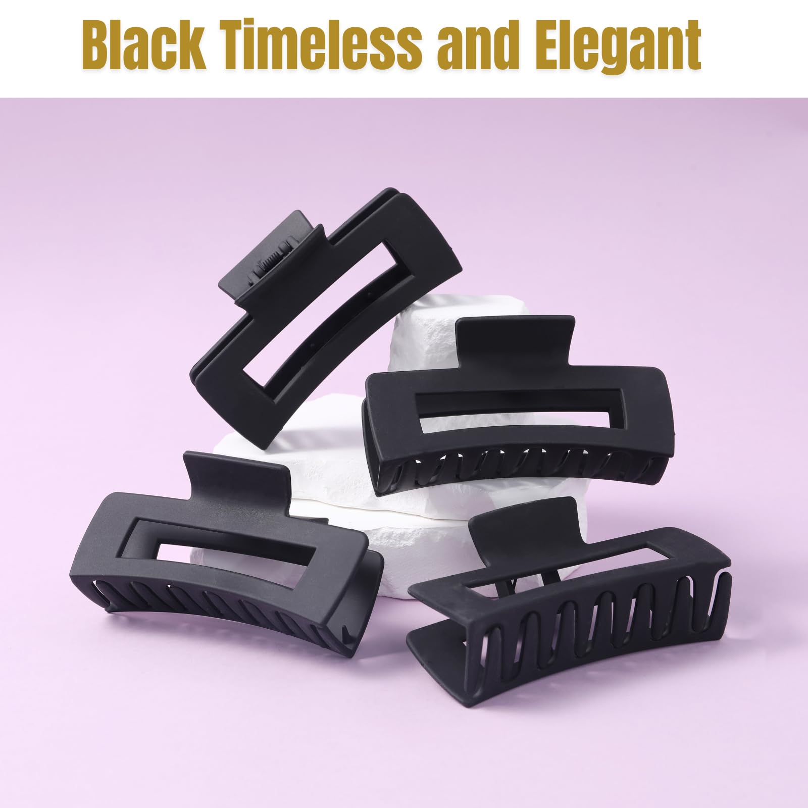 Clip HQ-SITE tamaño ideal para cabello grueso o fino.
