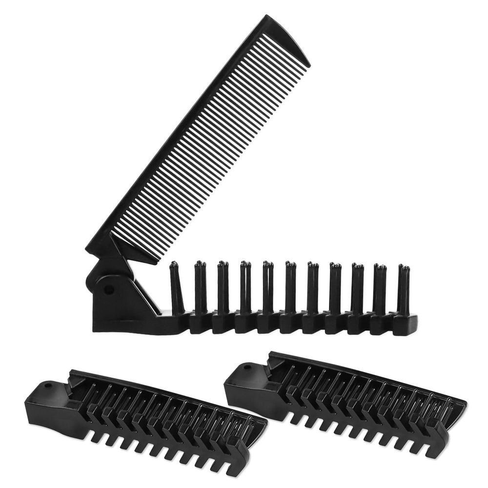 HQSLsund foldable comb individually-wrapped emphasizes clean, single-person use.