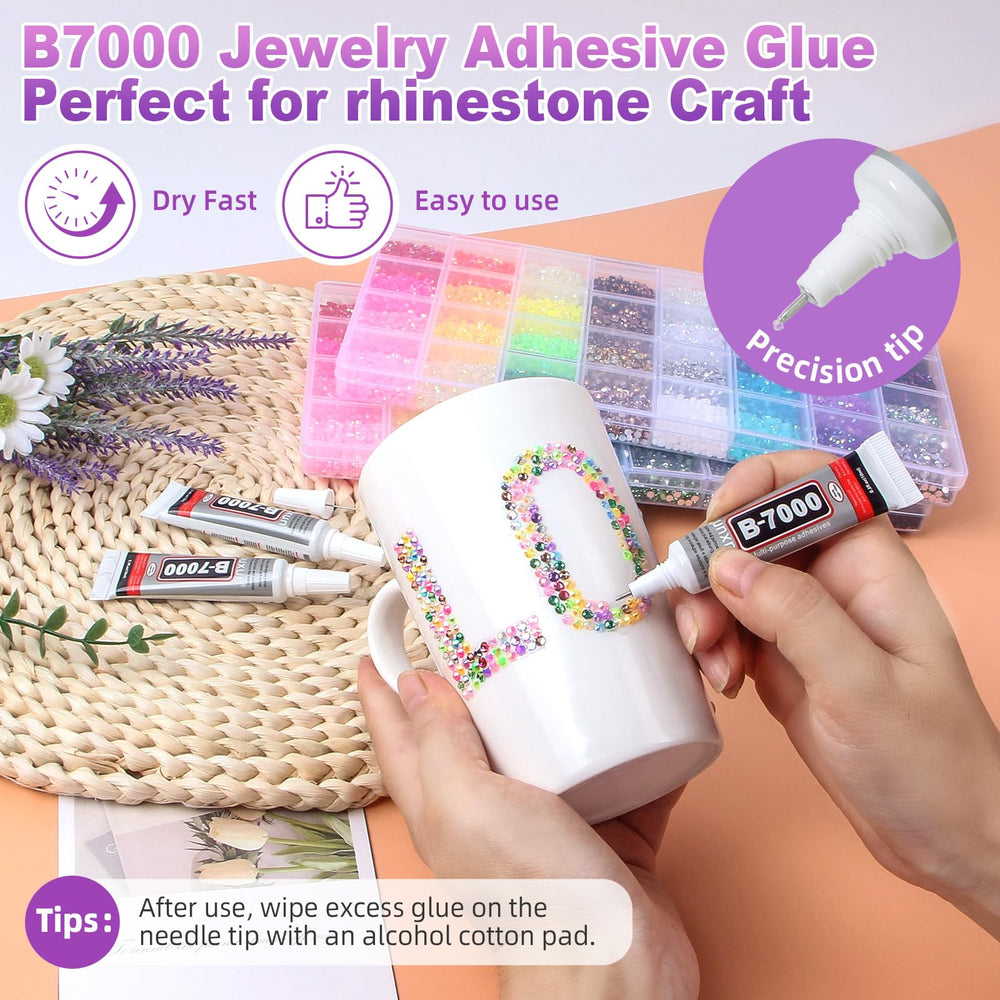 HRLbrc Bedazzler kit includes tweezers and pickup pen for precise placement