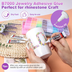 HRLbrc Bedazzler kit includes tweezers and pickup pen for precise placement