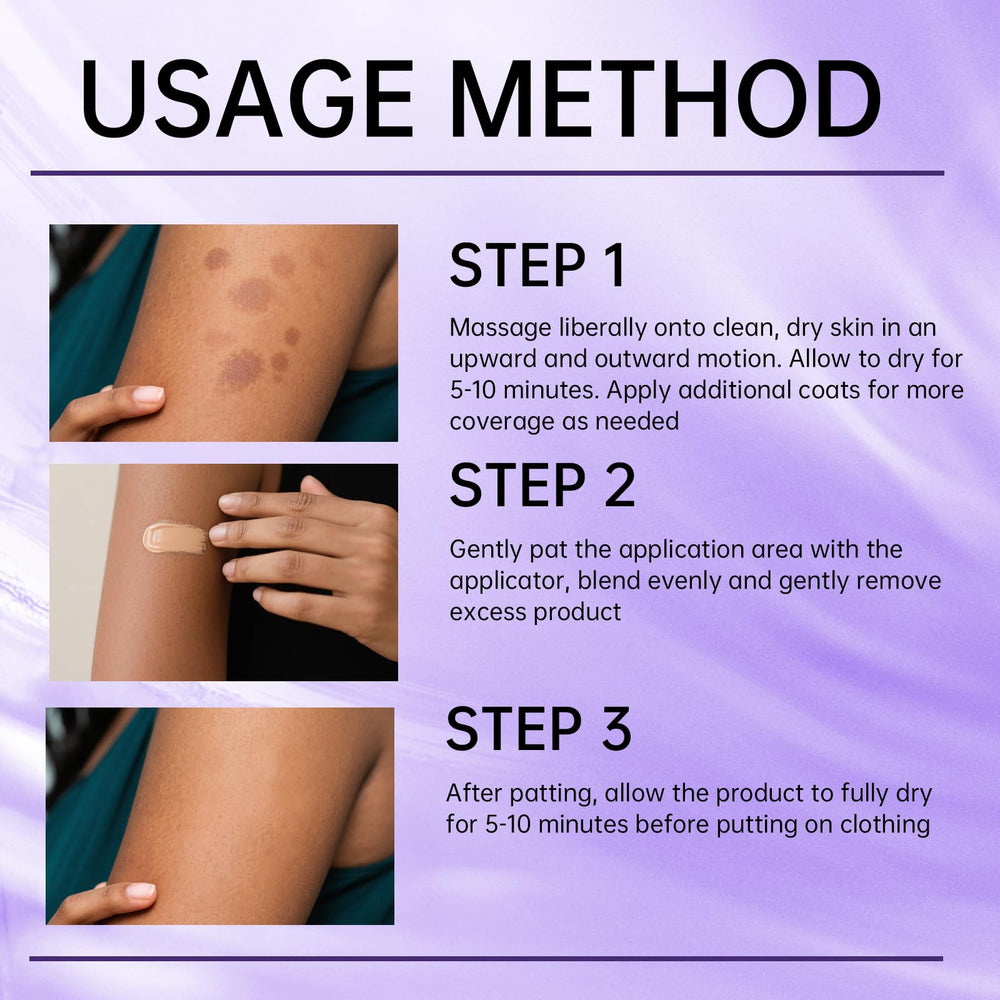 HRTTUO Photoshoot-ready body makeup delivers full coverage with natural tone.