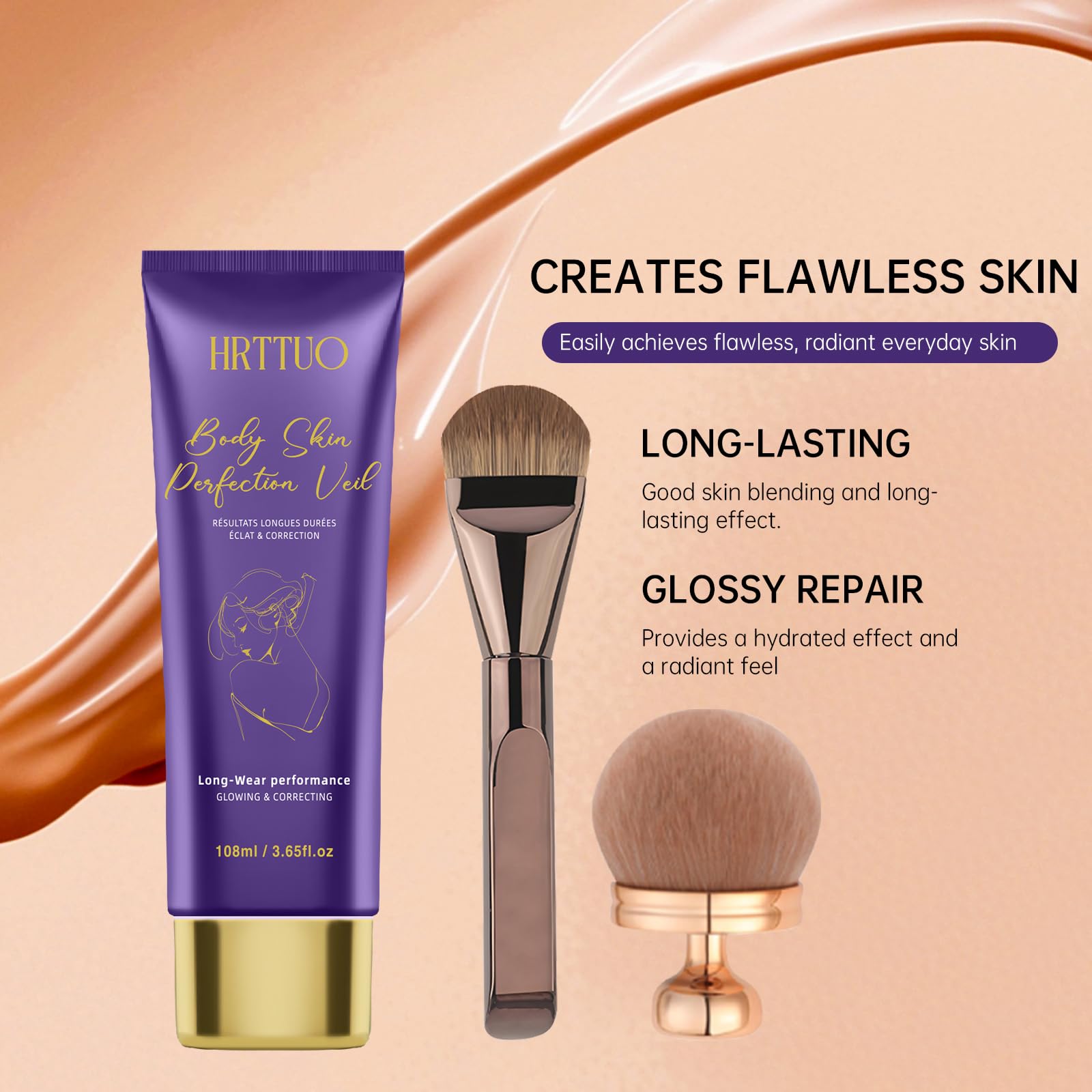HRTTUO Tattoo coverage on arms and legs with natural finish for discreet correction.