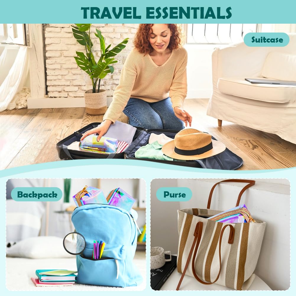 HRX Package see-through cosmetic bags ideal for quick content checks during travel