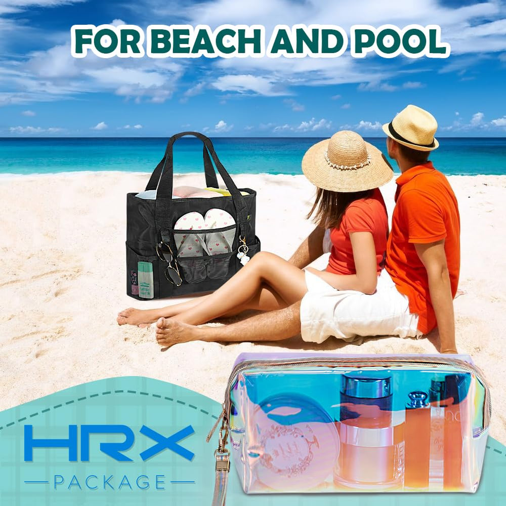 HRX Package travel organizer transparent pouches for purse and luggage
