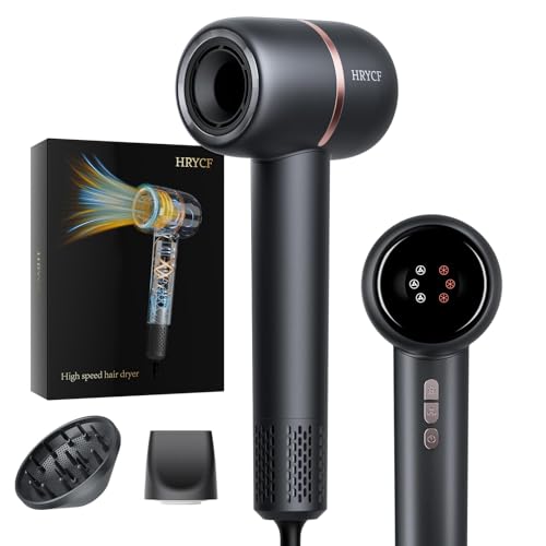 HRYCF Ionic Hair Dryer motor speed enables rapid blow-drying for busy mornings.