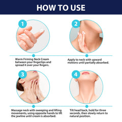 HSBCC neck cream helps crepe skin smoothness in close-up skin detail.