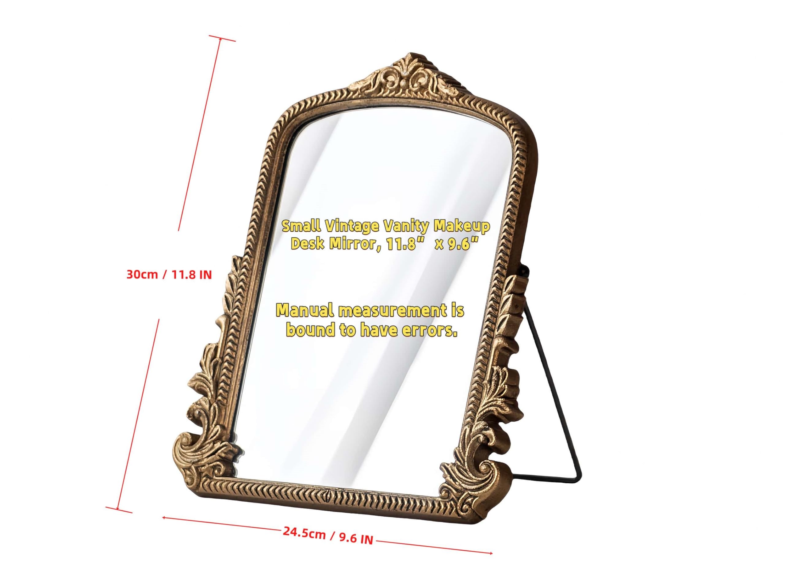 HSDDHOME Arendahl 11.8 x 9.6 inch mirror fits small desks